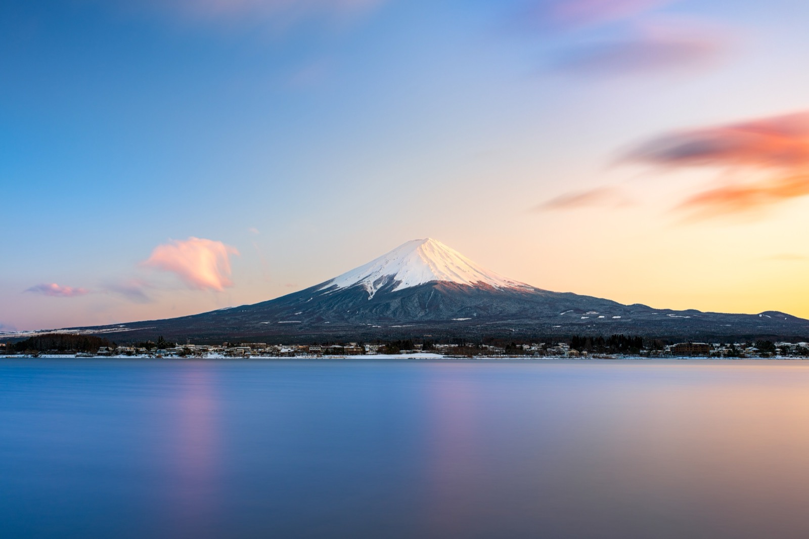 Mount Fuji at sunset