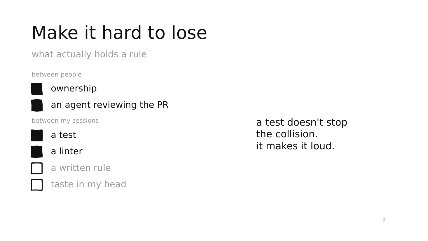 make it hard to lose